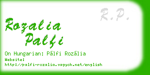 rozalia palfi business card